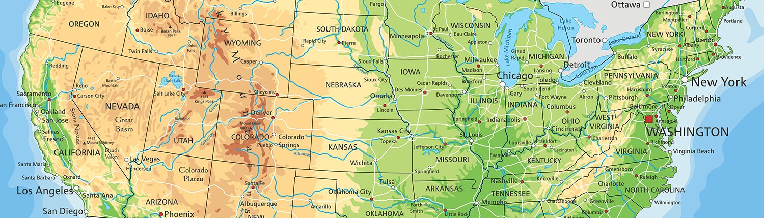 Map of USA
