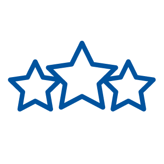Icons of three stars