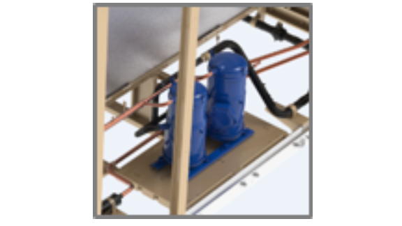 A blue variable speed compressors