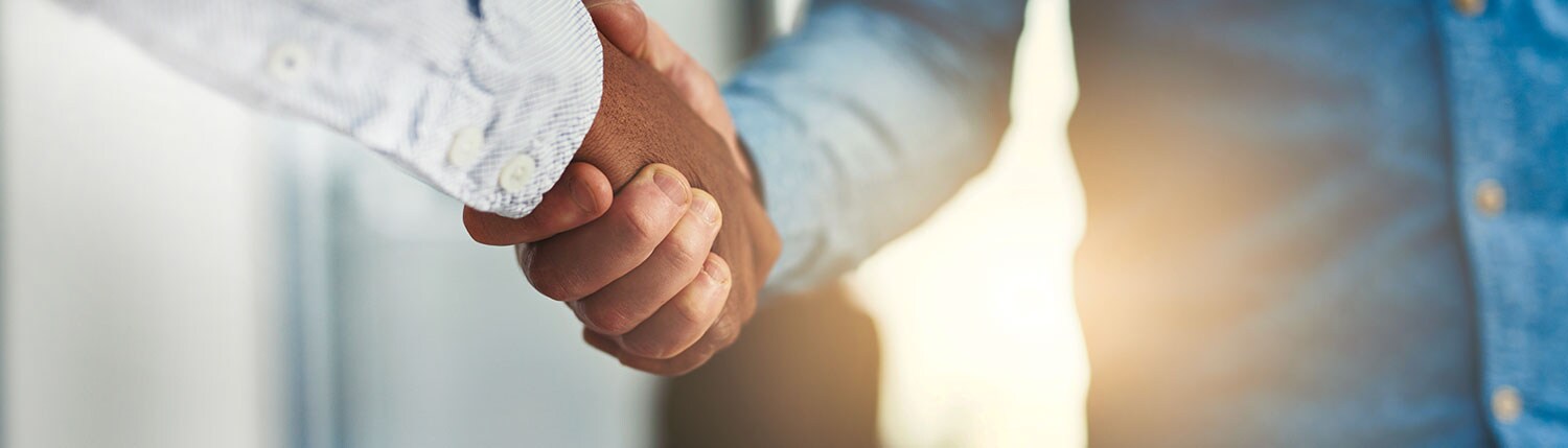 businesspeople shaking hand