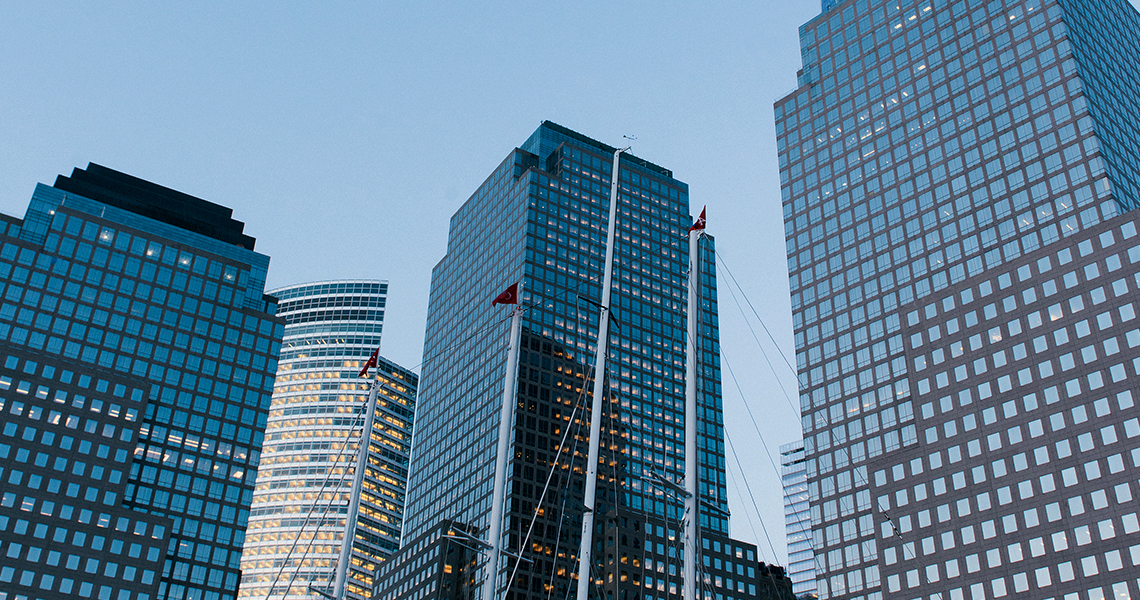 Exterior shot of a commercial building