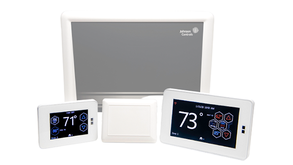 Johnson Controls HVAC equipment on a white background