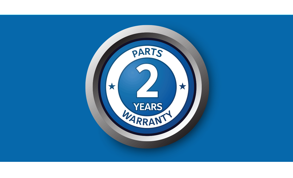 2 years parts warranty deal
